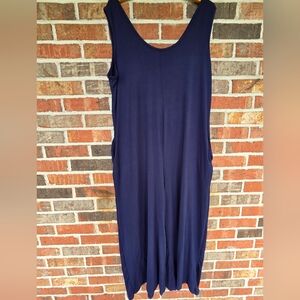 Women's Jersey Knit Navy Jumpsuit